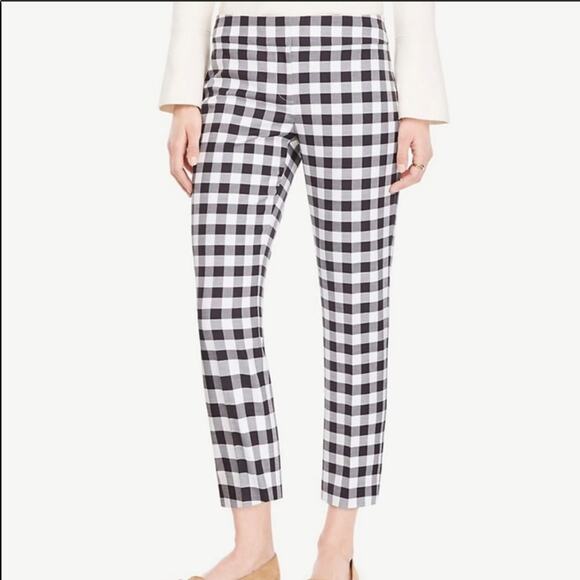 Ann Taylor Checkered Devin Fit pants - Picture 1 of 7